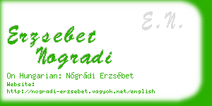 erzsebet nogradi business card