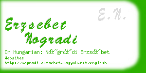 erzsebet nogradi business card